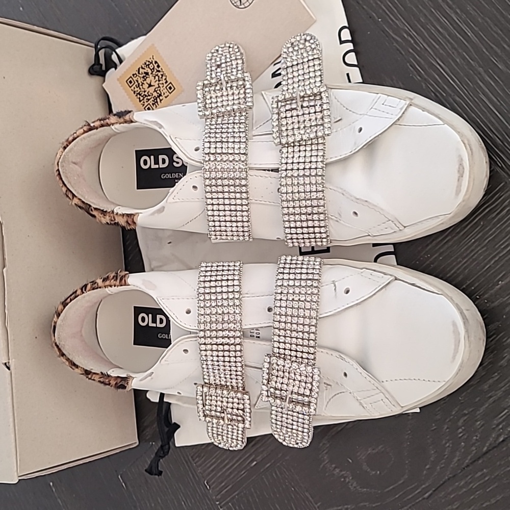 Golden Goose Old School Crystal Buckle Sneakers - Picture 6 of 17